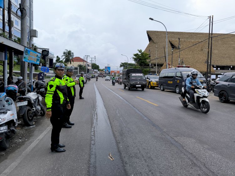 Polresta Kupang Kota Amankan Rapat Pleno Penetapan Pemenang Pilkada Walikota