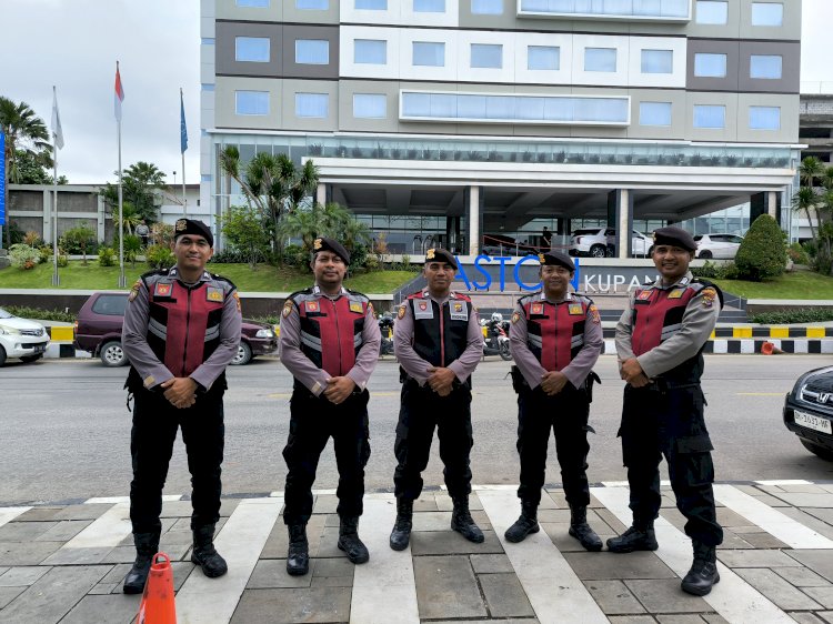 Polresta Kupang Kota Amankan Rapat Pleno Penetapan Pemenang Pilkada Walikota