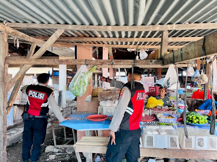 Polresta Kupang Kota Patroli Dialogis ke Pasar Tradisional