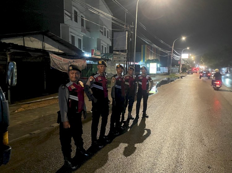 Patroli Lampu Biru Personel Polresta Kupang Kota, Ciptakan Keamanan yang Kondusif di Kota Kupang