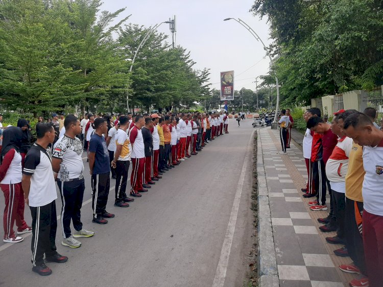 Personel Polresta Kupang Kota, Olahraga Bersama di Arena CFD El Tari.