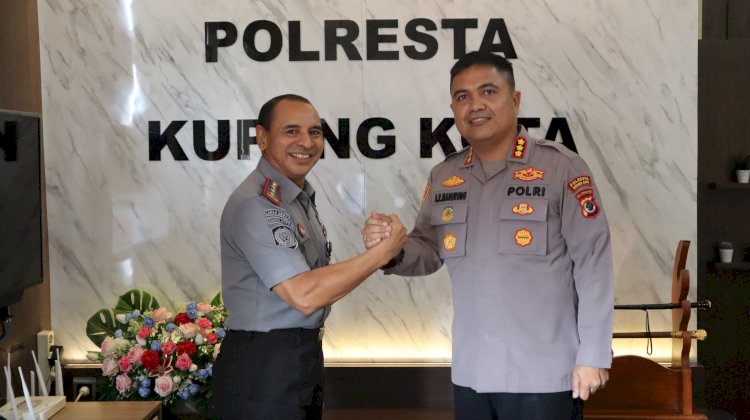 Kapolresta Kupang Kota Terima Kunjungan Silahturahmi dari Kalapas Kupang.