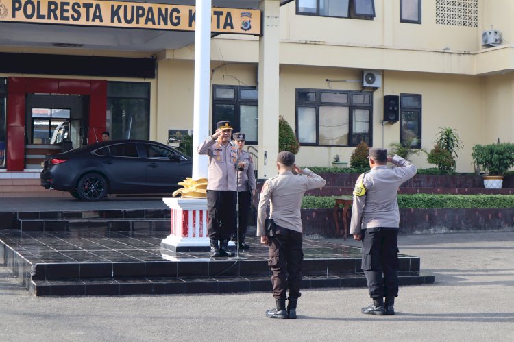 Apel Pagi Anev Mingguan, Kapolresta Kupang Kota: Kita Harus Mampu Membuat Perubahan Bagi Masyarakat.