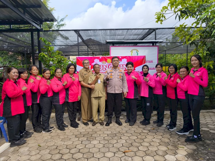 Kapolresta dan Bhayangkari Cabang Kota Kupang, Launching Penguatan Program Pekarangan Pangan Lestari.