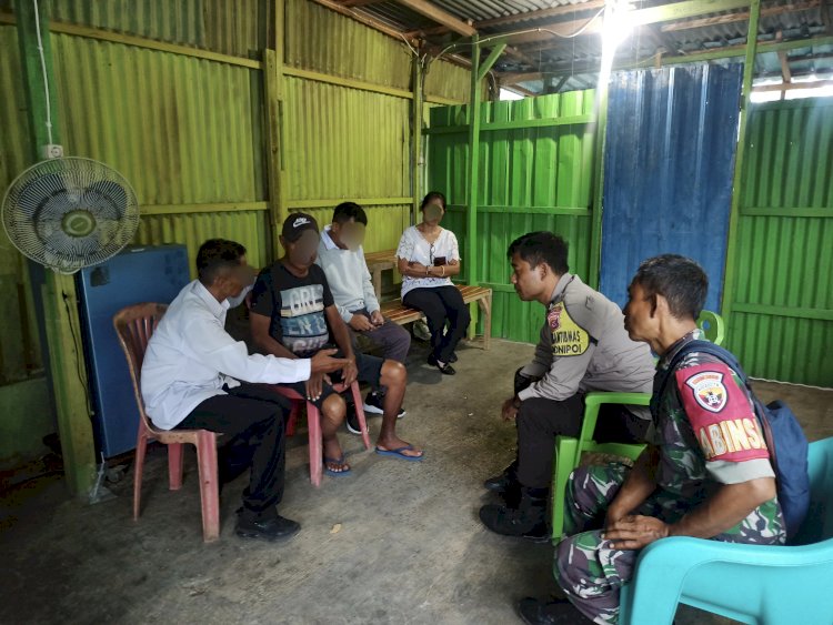 Jadikan Rumah Sebagai Tempat Miras Hingga Mengganggu Warga Sekitar, Tiga Pilar Kelurahan Bonipoi Datangi dan Beri Peringatan Keras.