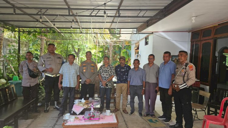 Kapolsek Kota Lama Jalin Silaturahmi dengan Tokoh Masyarakat di Lasiana