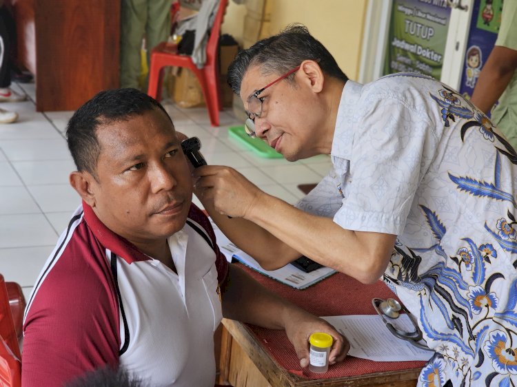 Cek Kesehatan Personel, Sidokkes Polresta Kupang Kota Lakukan Rikkes Berkala.