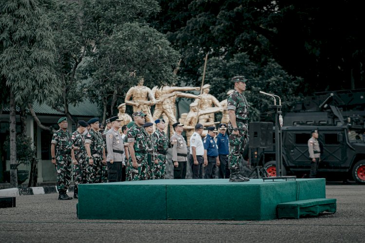 Jelang Kunker Wapres RI, Polresta Kupang Kota Ikuti Apel Gelar Pasukan Pengamanan VVIP.