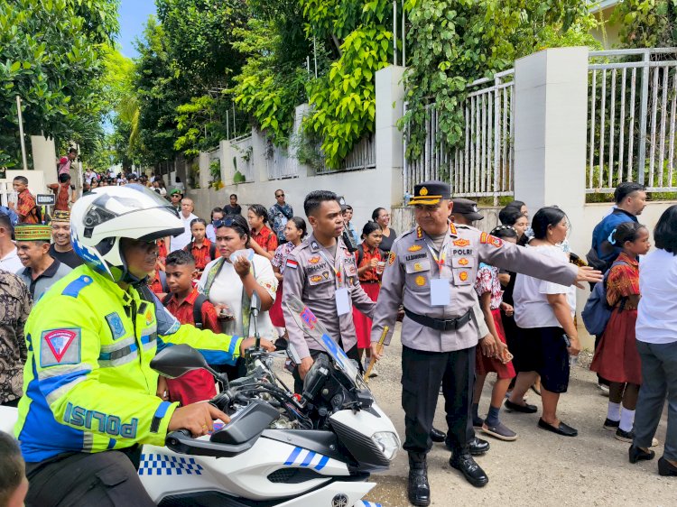 Wapres RI Kunker di Kota Kupang, Polresta Kupang Kota Amankan Seluruh Agenda Kunjungan.