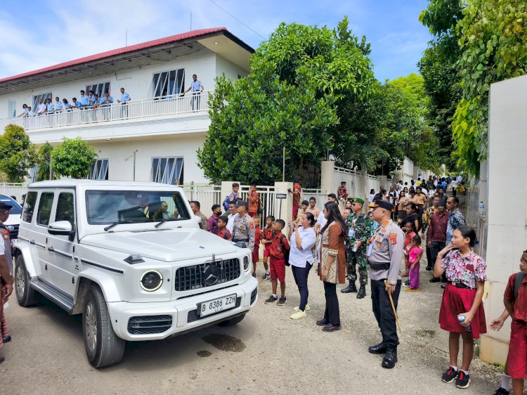Kapolresta Kupang Kota Pimpin Langsung Pengamanan Kunjungan Wakil Presiden RI di Liliba