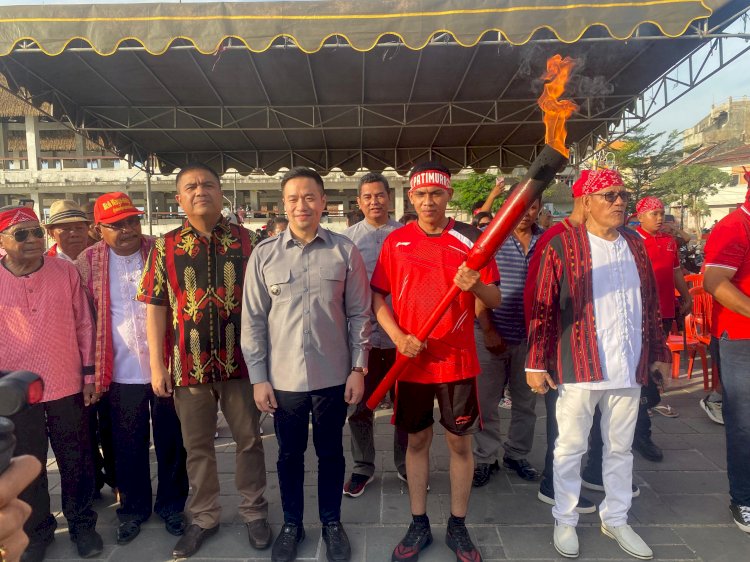 Kapolresta Kupang Kota Kombes Aldinan Manurung, Hadiri Syukuran HUT Kapitan Pattimura ke-208 Tahun 2025.