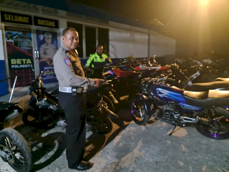 Operasi Penyakit Masyarakat, Anggota Amankan 13 Sepeda Motor