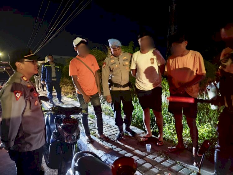 Antisipasi Tindak Kejahatan, Satgas Ops Pekat Polresta Kupang Kota Gelar Razia Premanisme.