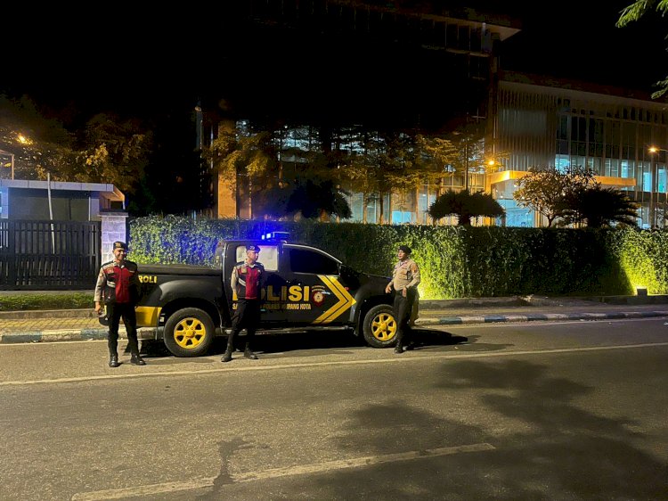Patroli Lampu Biru Satsamapta dan Satlantas Polresta, Cegah Premanisme di Kota Kupang.