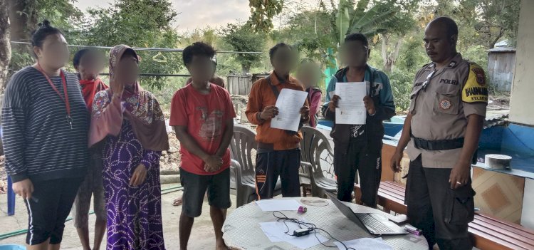 Bhabinkamtibmas Batuplat Fasilitasi Penyelesaian Kasus Pencurian oleh Penyandang Disabilitas, Capai Kesepakatan Damai.