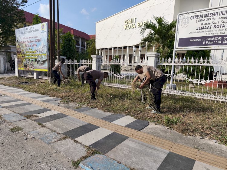 Bakti Religi Polresta Kupang Kota, Sambut Hari Bhayangkara Ke-79 Tahun 2025.