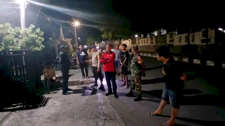 Tiga Pilar Kamtibmas Gandeng Pos Satkamling Laksanakan Patroli Malam, Wujudkan Optimalisasi Pam Swakarsa di Lingkungan Warga