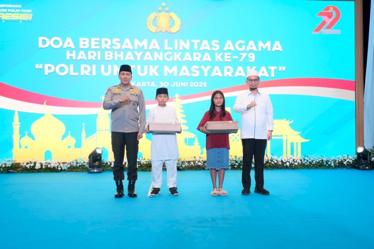 Kebersamaan dalam Doa: Polri Gelar Doa Bersama Lintas Agama Sambut Hari Bhayangkara ke-79