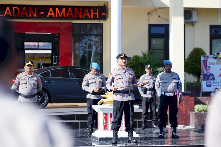 Kapolresta Kupang Kota Pimpin Apel Terakhir, Sampaikan Pesan Penuh Makna dan Apresiasi.