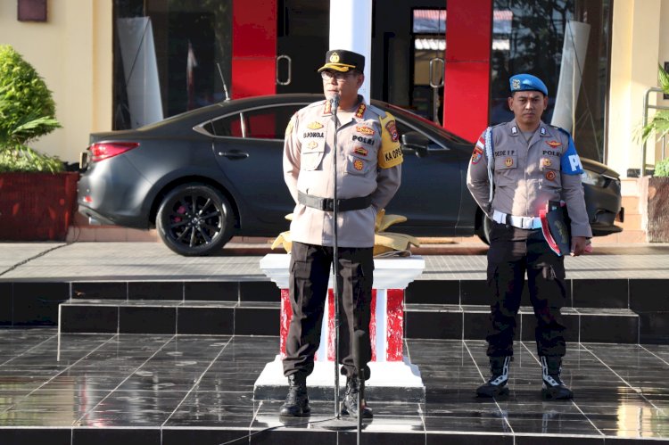 Kapolresta Kupang Kota Minta Pengguna Jalan Taat Aturan dan Hindari Pelanggaran.