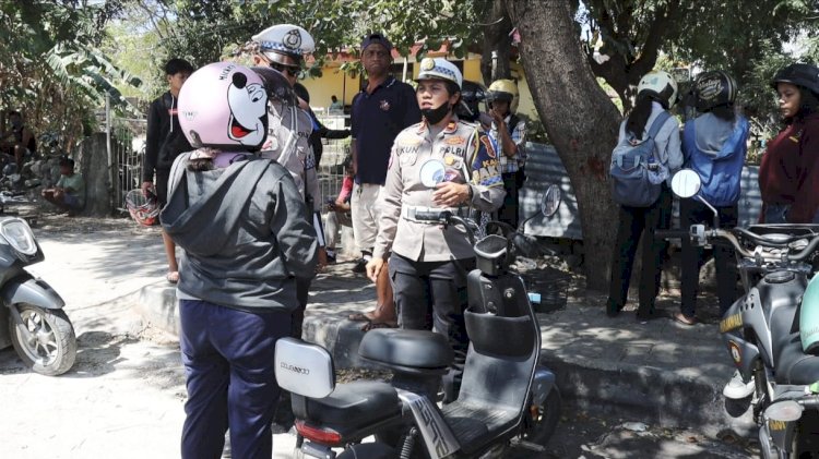 Sepeda Listrik Terjaring dalam Operasi Patuh Turangga Polresta Kupang Kota