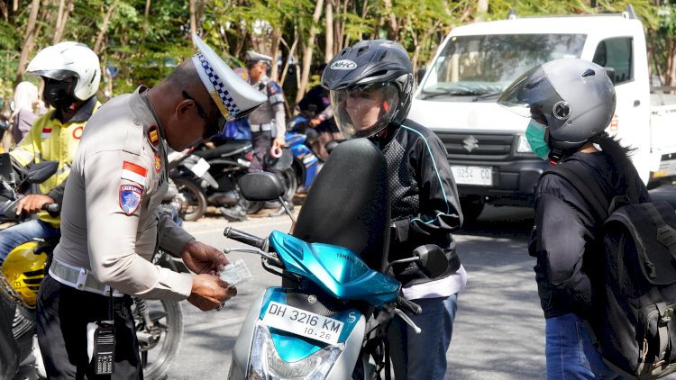 Hari Kelima Operasi Patuh Turangga, 257 Pelanggar Ditindak Polresta Kupang Kota.