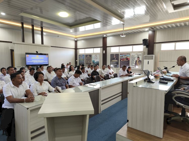 Satreskrim Polresta Kupang Kota Gelar Coaching Clinic Penerapan Hukum Pidana, Tingkatkan Profesionalisme Penyidik.
