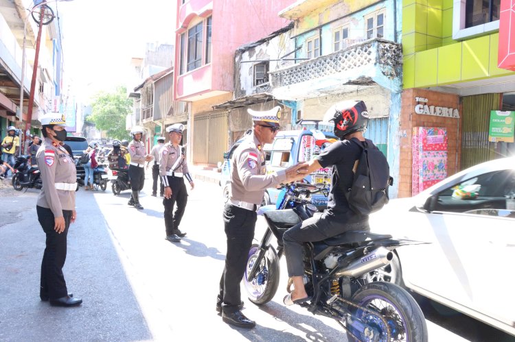 Operasi Patuh Turangga Masih Berlangsung, Polresta Kupang Kota Imbau Pengendara Lebih Disiplin di Jalan.