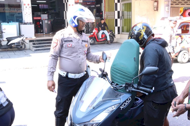 Operasi Patuh Turangga Masih Berlangsung, Polresta Kupang Kota Imbau Pengendara Lebih Disiplin di Jalan.