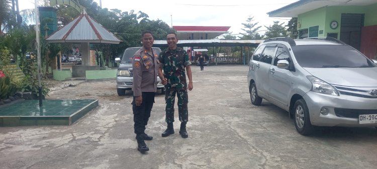 Perkuat Sinergitas TNI-Polri, Kapolsek Kota Lama Silaturahmi ke Koramil 1604/01 Kupang.