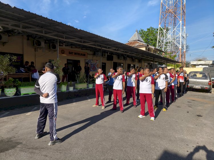 Personel Polresta Kupang Kota Ikuti TKJ Berkala Semester II 2025