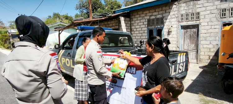 Polsek Maulafa Gelar Pangan Murah, dan Sosialisasi Pencegahan Premanisme di Kelurahan Penfui.
