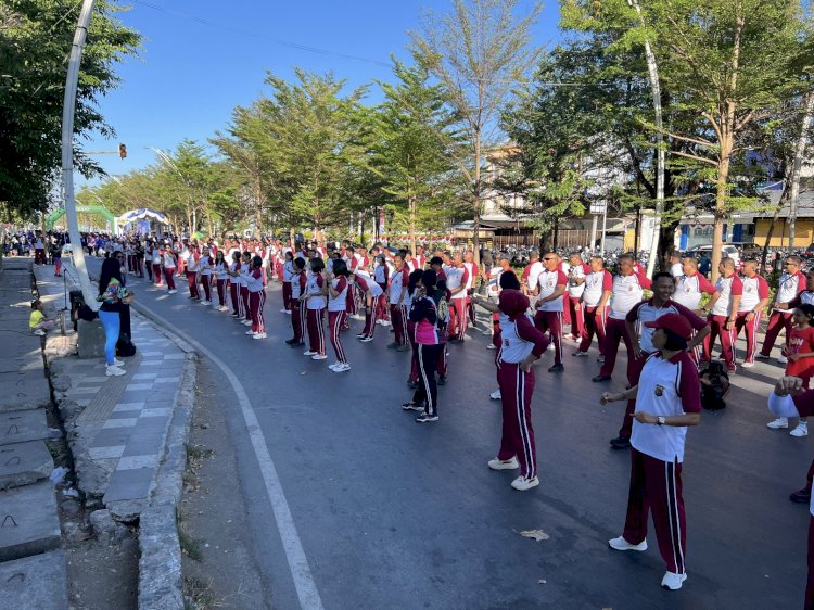 Polresta Kupang Kota Gelar Olahraga Bersama di CFD, Wujudkan Semangat “Polri Untuk Masyarakat”