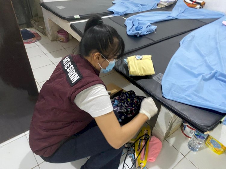 Polwan Polresta Kupang Kota Gelar Razia Blok Hunian di Lapas Perempuan Kupang