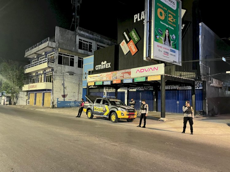 Unit Turjawali Samapta Polresta Kupang Kota Gelar Patroli Malam, Pastikan Situasi Tetap Kondusif.