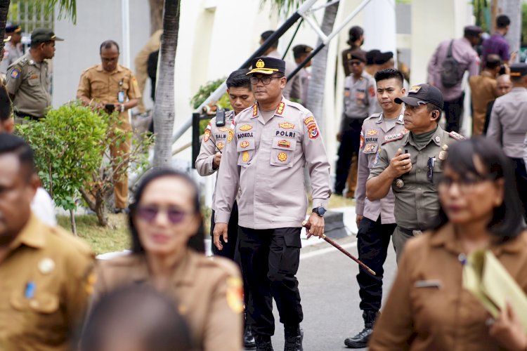 Polresta Kupang Kota Amankan Aksi Damai KSBSI NTT dengan Humanis