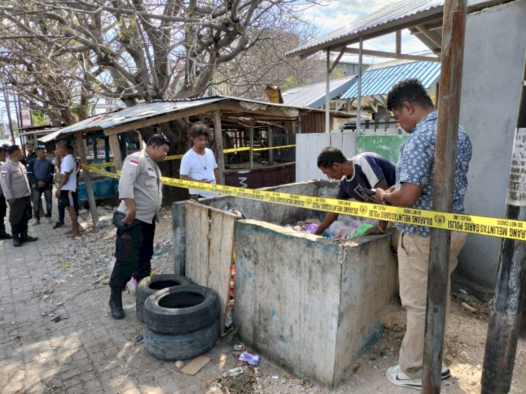 Polsek Kota Lama Lakukan Penyelidikan, Penemuan Bayi Laki-laki di Tempat Pembuangan Sampah.