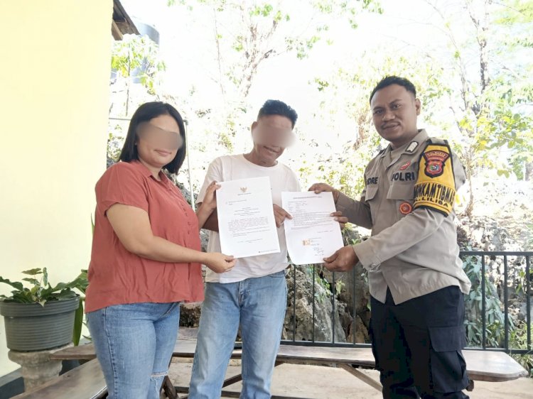 Tindaklanjuti Surat Edaran Wali Kota, Bhabinkamtibmas Liliba Minta Warga yang Akan Membuat Pesta Buat Surat Pernyataan.