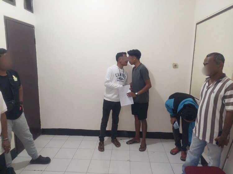 Bhabinkamtibmas Kelurahan Merdeka Fasilitasi Problem Solving Kasus Penganiayaan