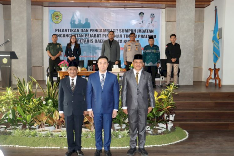 Kapolresta Kombes Djoko Lestari, Hadiri Pelantikan Sekda Definitif Kota Kupang.