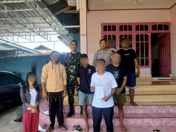Gerak Cepat Bhabinkamtibmas Kayu Putih, Selesaikan Pelemparan Kosan yang Viral di Medsos.