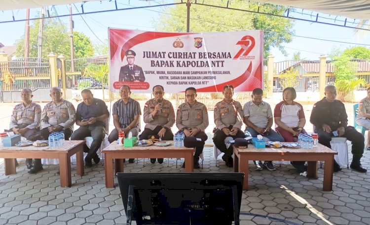 Hadiri Jumat Curhat Polda NTT di Kelurahan Naikolan, Kapolsek Maulafa Serap Aspirasi dan Harapan untuk Peningkatan Pelayanan Polri.