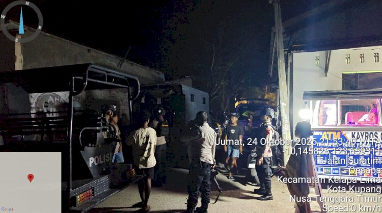 Aduan Lewat 110, Anggota Turun TKP dan Amankan Pelaku Kerusuhan.