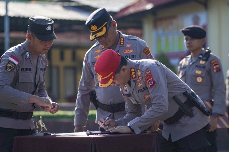 Polresta Kupang Kota Terima 118 Siswa Latja Diktukba Polri Tahun 2025