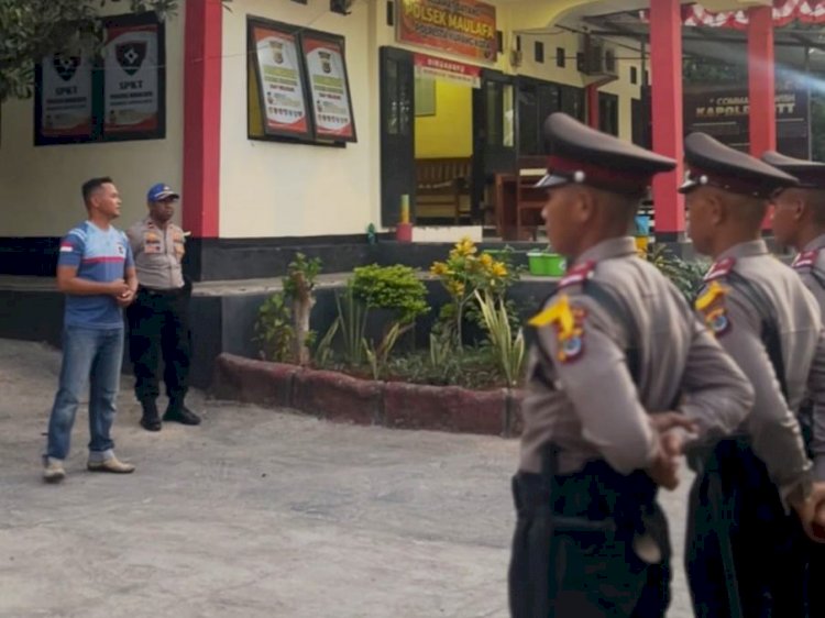 Kapolsek Maulafa Terima Siswa Latja SPN Polda NTT, Tekankan Disiplin dan Tanggung Jawab Selama Latihan Kerja.