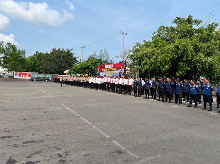 Kapolresta Kupang Kota Pimpin Apel Kesiapan Tanggap Darurat Bencana Hidrometeorologi