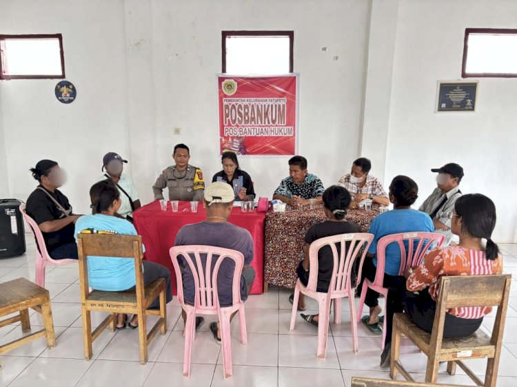 Bhabinkamtibmas Fatufeto Fasilitasi Mediasi Kenakalan Remaja, Orang Tua Diminta Tingkatkan Pengawasan.