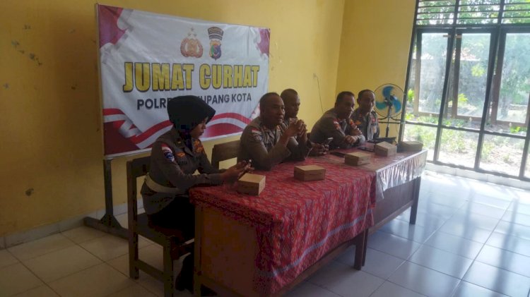 Jumat Curhat Polresta Kupang Kota, Warga Alak Keluhkan Berbagai Masalah.