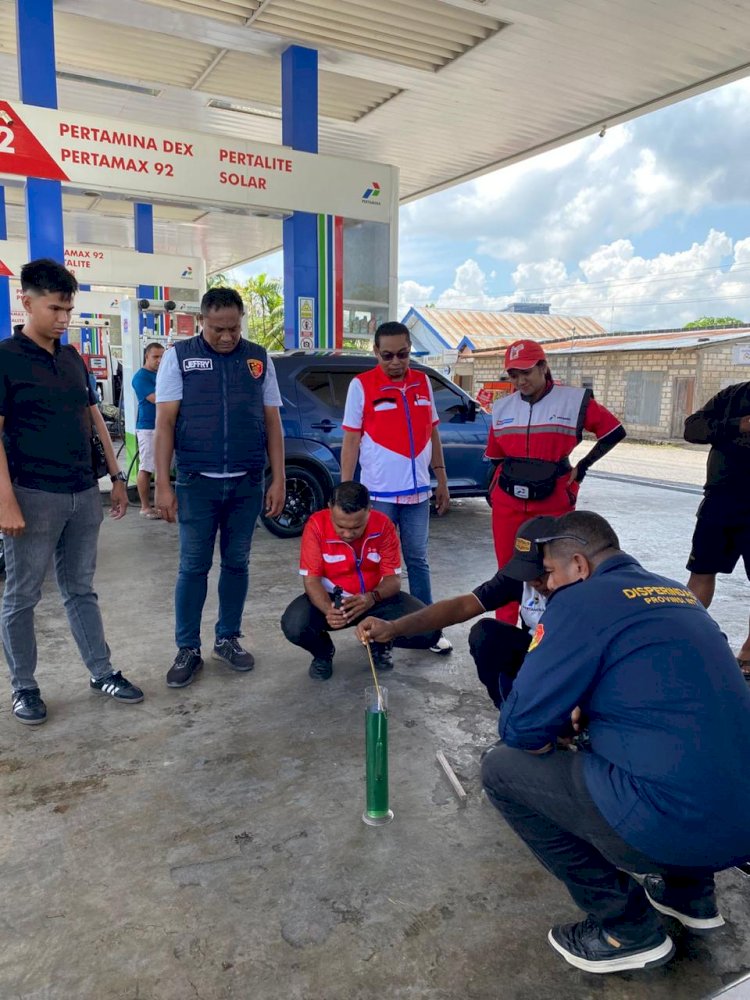 Cegah Kecurangan, Polda NTT Awasi Takaran dan Kualitas BBM Bersubsidi di 16 SPBU Kota Kupang.