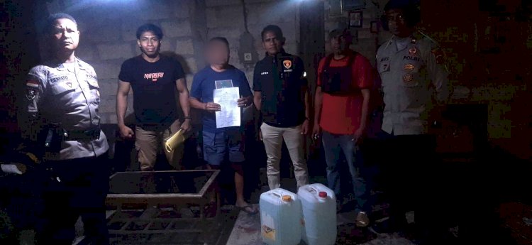 Kanit Samapta IPTU Wempi Pimpin Patroli KRYD, Razia Miras dan Amankan Sopi di Wilayah Maulafa.